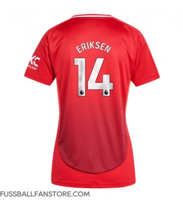 Manchester United Christian Eriksen #14 Replik Heimtrikot Damen 2024-25 Kurzarm